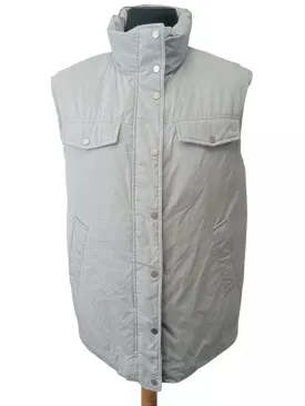 12 Storeez Women's Oversize Longline Puffer Vest Celeste Size S