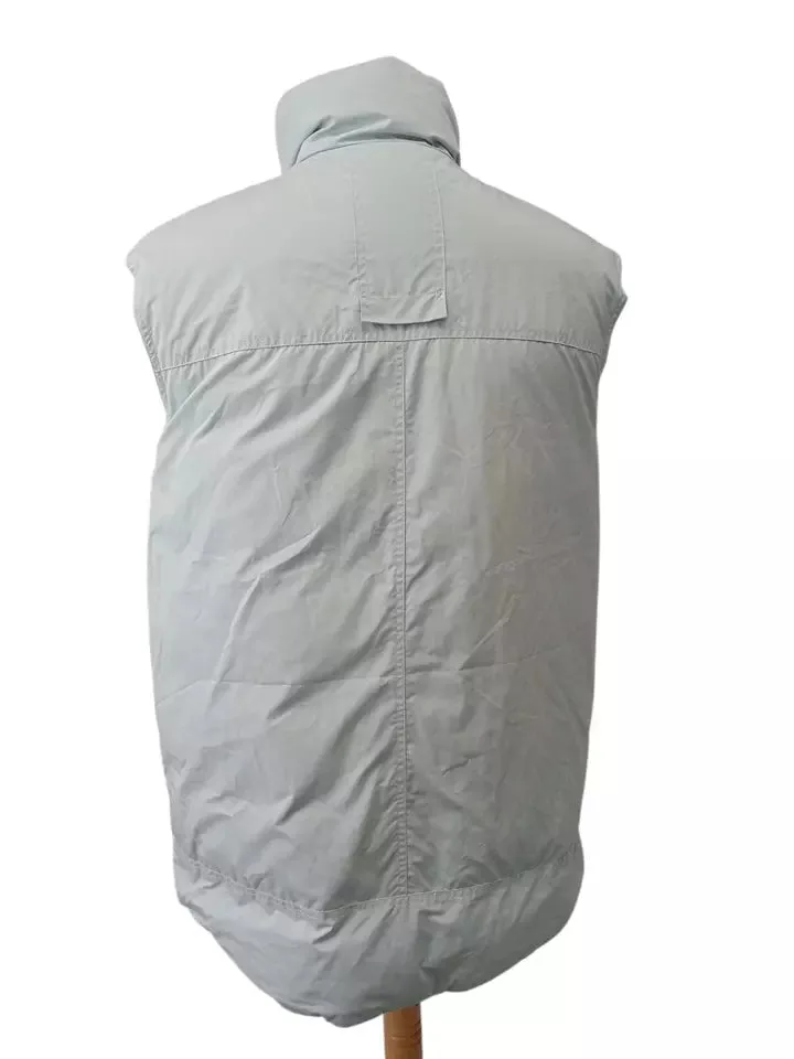12 Storeez Women's Oversize Longline Puffer Vest Celeste Size S