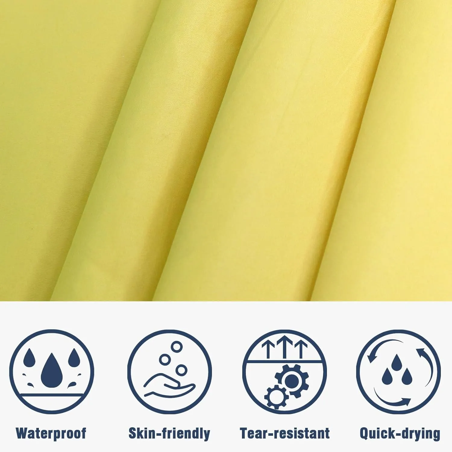 ANYOO Waterproof Rain Poncho Lightweight Reusable Hiking Hooded Coat Jacket for Outdoor Activities