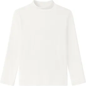 Auranso Boys Girls Long Sleeve Turtleneck Shirts Unisex Warm Solid Turtle Neck T-Shirts