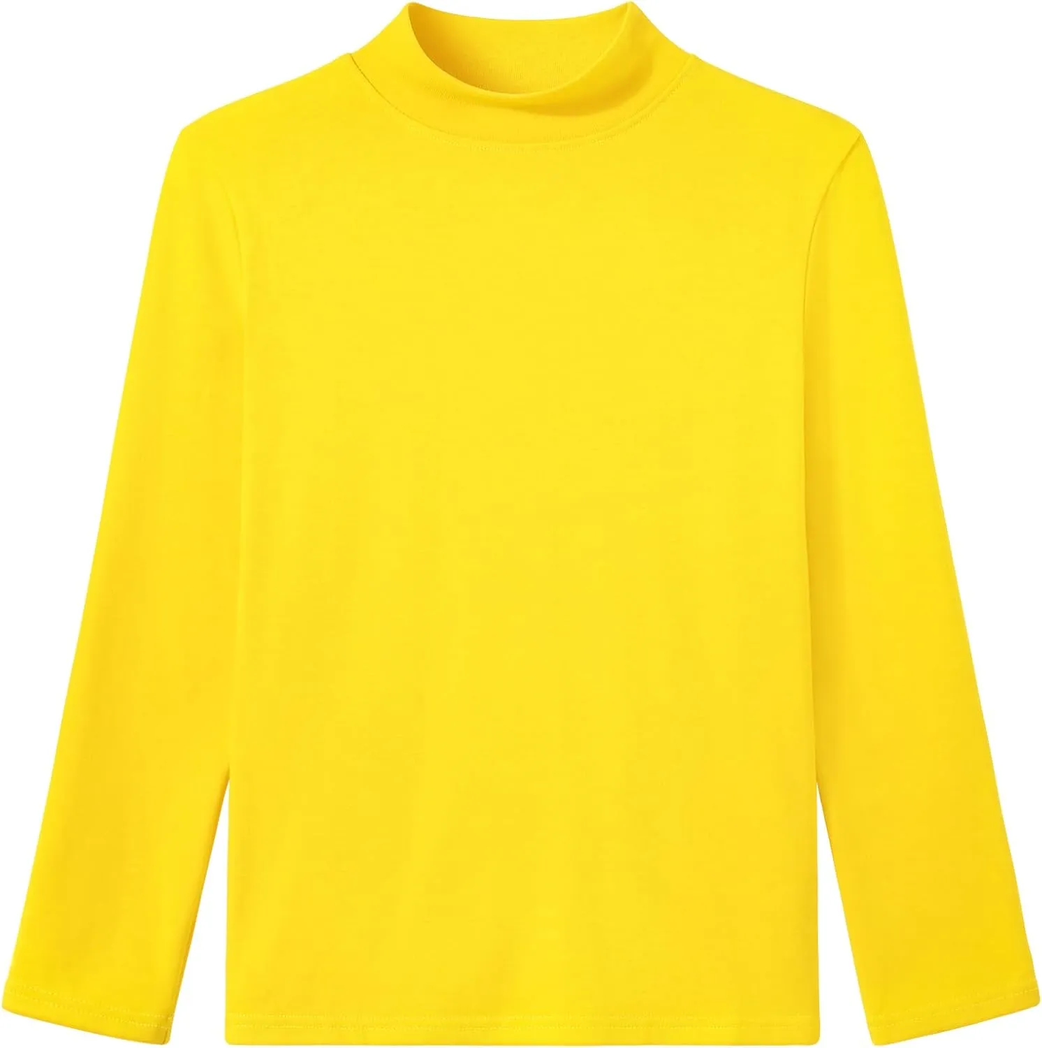 Auranso Boys Girls Long Sleeve Turtleneck Shirts Unisex Warm Solid Turtle Neck T-Shirts