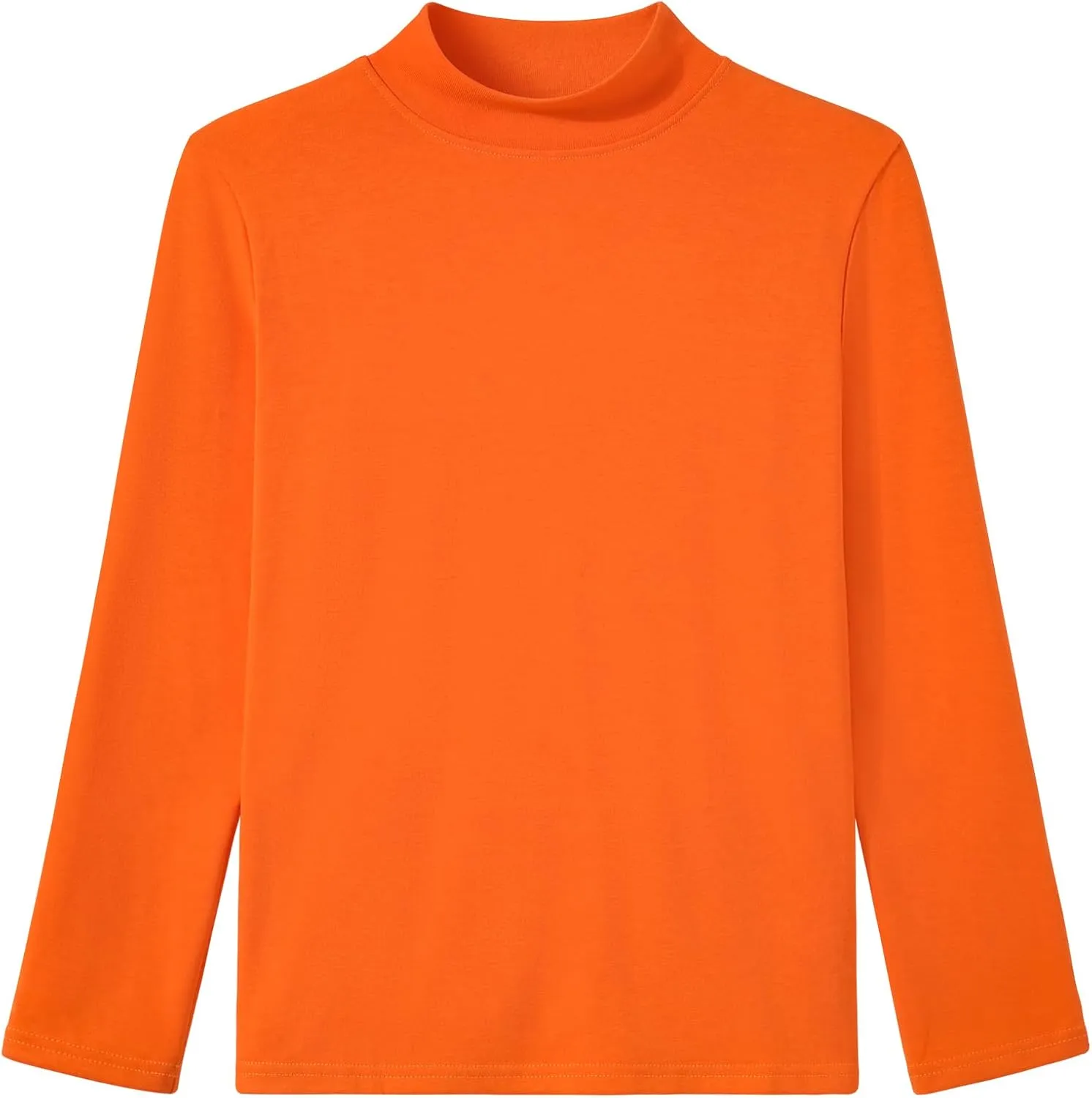 Auranso Boys Girls Long Sleeve Turtleneck Shirts Unisex Warm Solid Turtle Neck T-Shirts
