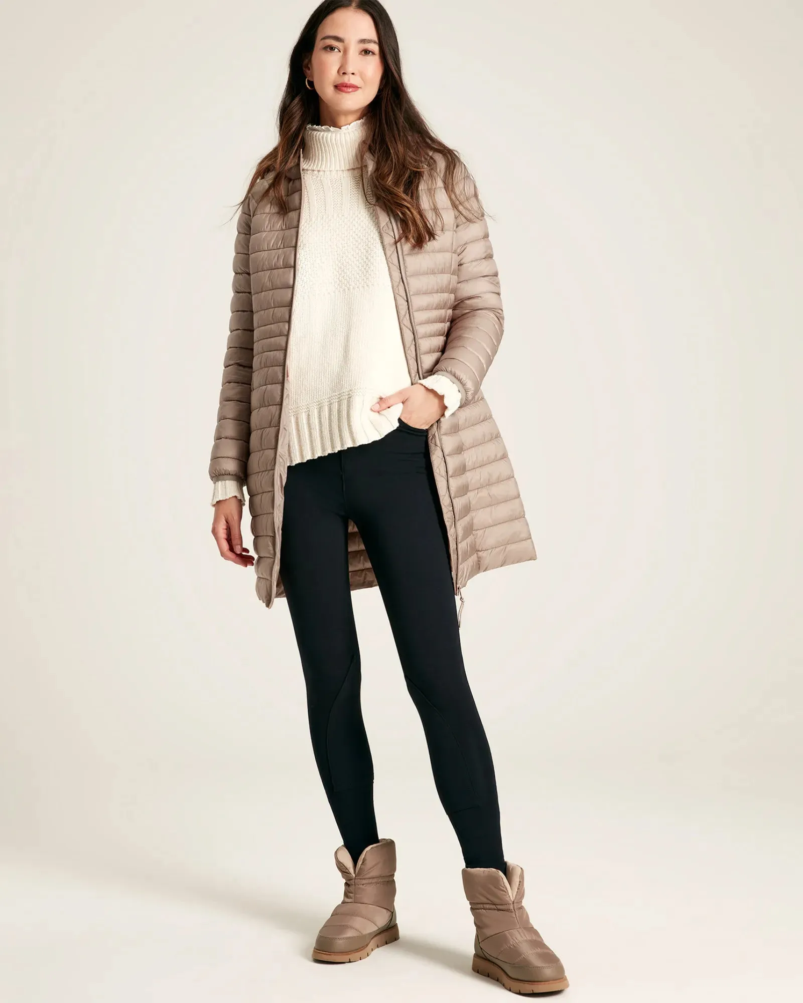 Bramley Pearl Showerproof Long Packable Jacket