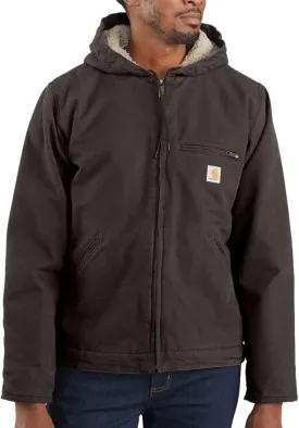 Carhartt Men's 104392 Washed Duck Jacket - Sherpa Lined