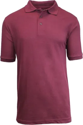 Galaxy by Harvic Mens Polo Pique Shirt
