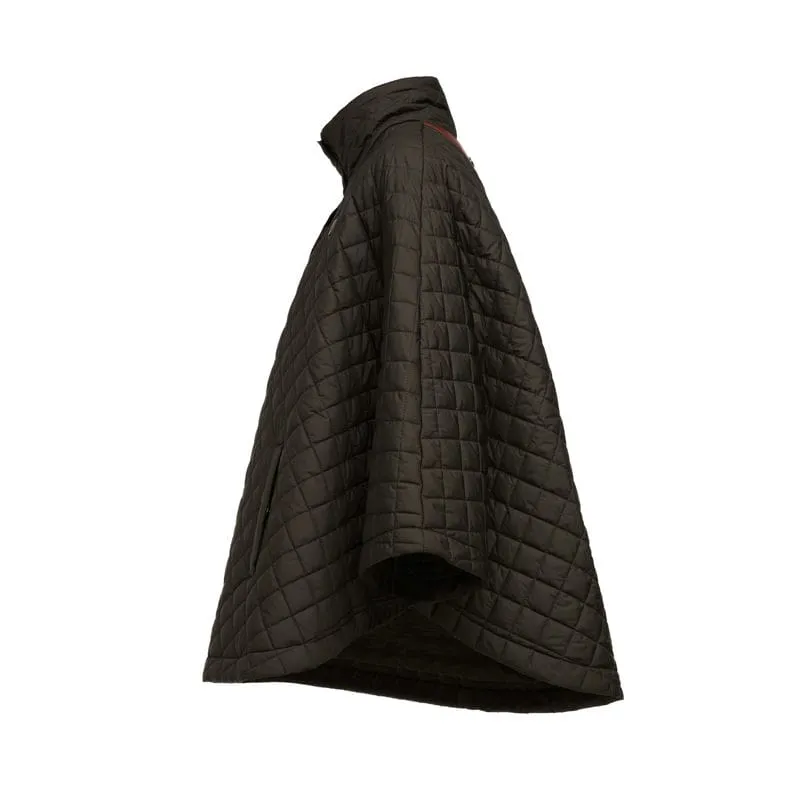 Holland Cooper Brooke Quilted Ladies Cape - Dark Olive