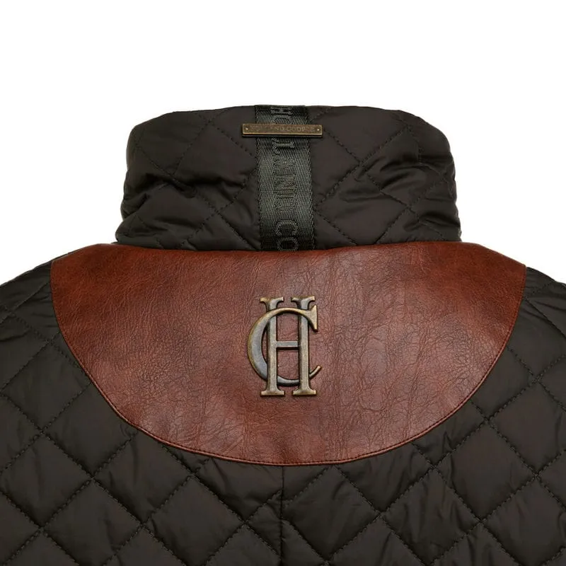 Holland Cooper Brooke Quilted Ladies Cape - Dark Olive
