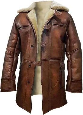 LP-FACON Mens BN Vest Costume Cosplay Military Jacket | Winter Shearling Coat Faux Leather