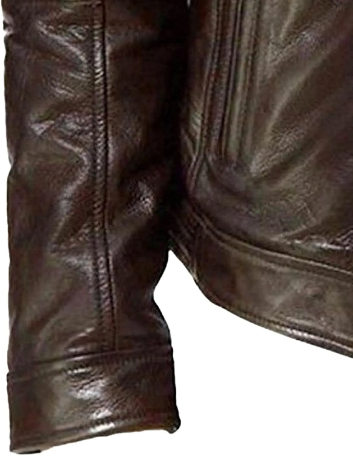 Men's Casual Leather Jacket Motorcycle Lightweight PU Outwear Stand Collar Bomber Leather Jacket