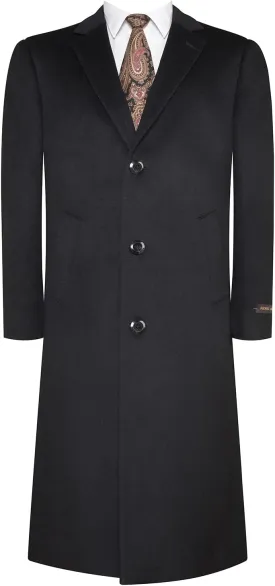 Mens Overcoat Classic Fit Wool Blend Winter Pea Coat Single Breasted Long Top Coats