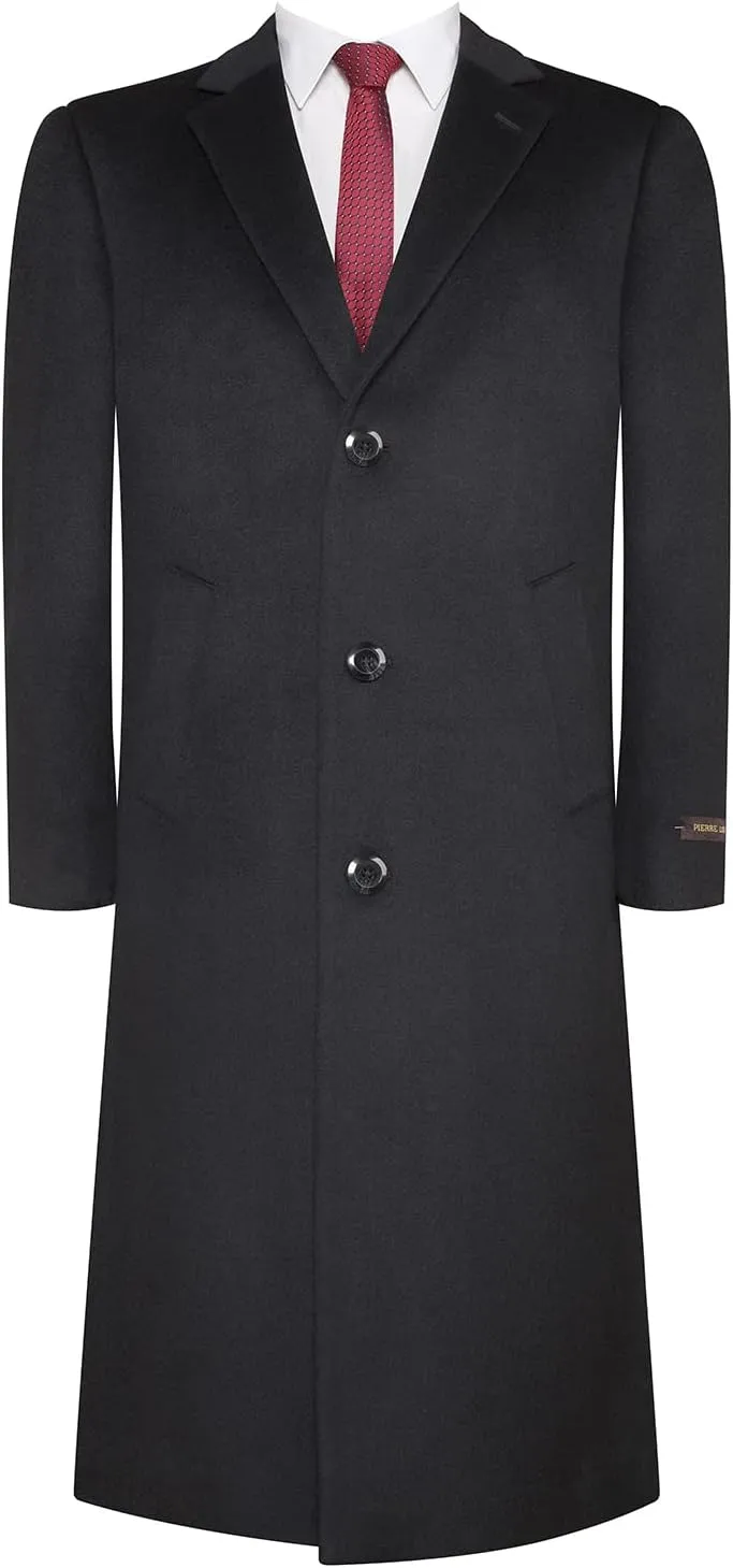 Men's Wool Classic Fit Wool Blend Long Peacoat Winter Jacket Overcoat