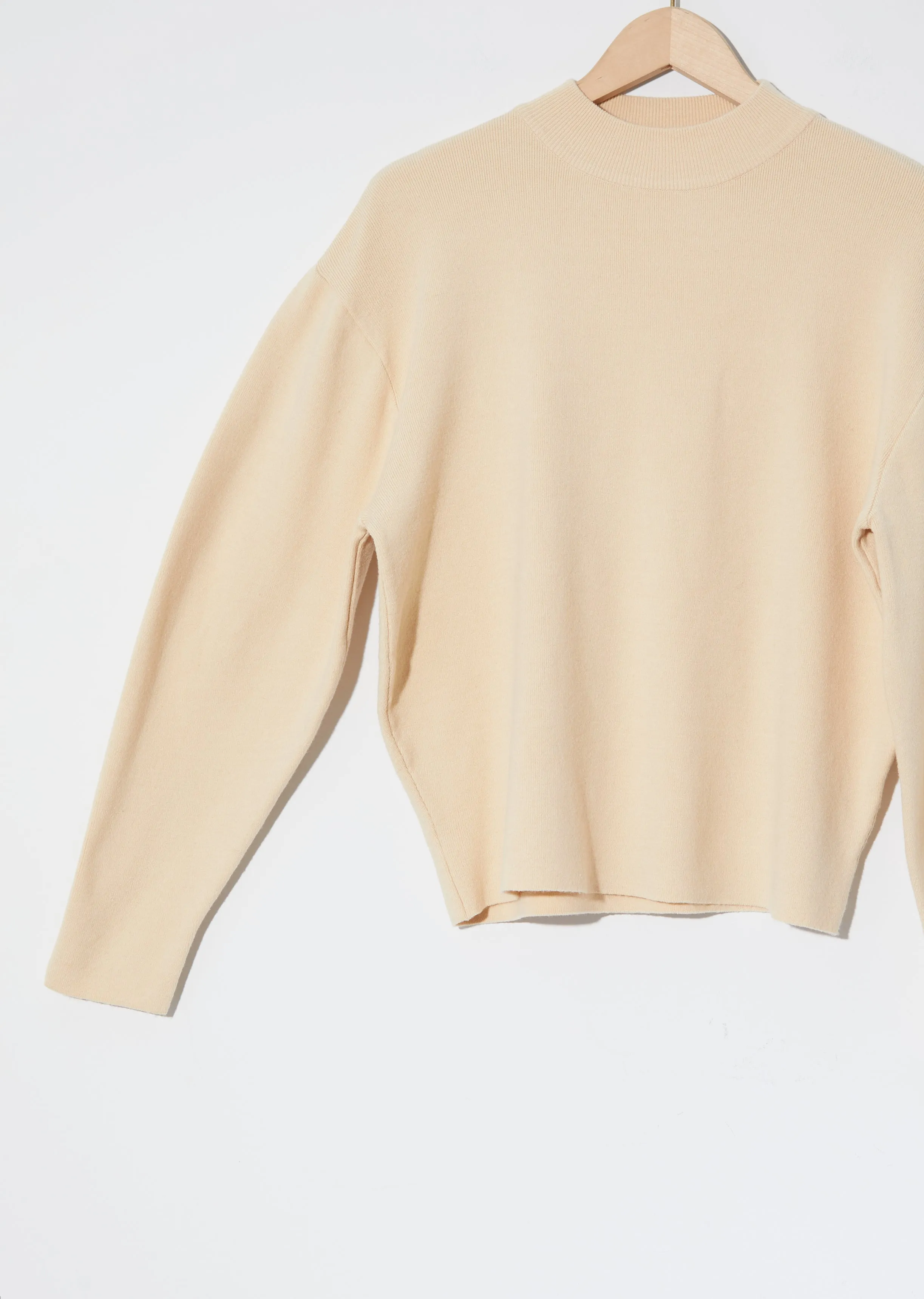 Mock Neck Sweater — Butter