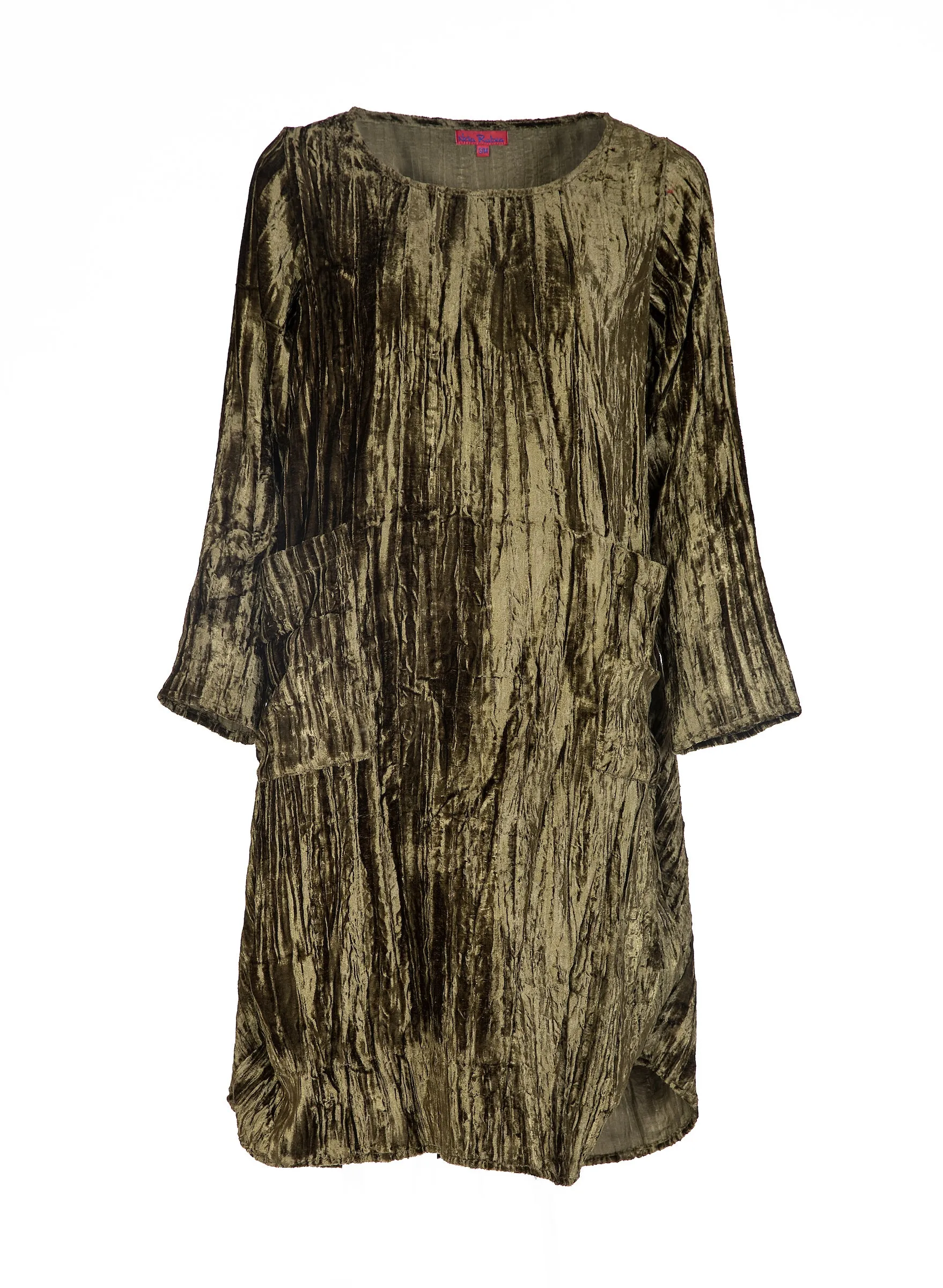 New Roshan Dress in Crushed Velvet  - AW 2023