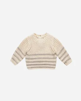 Rex Sweater || Fog Stripe