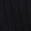 Ribbed Button-Sleeve Turtleneck Sweater