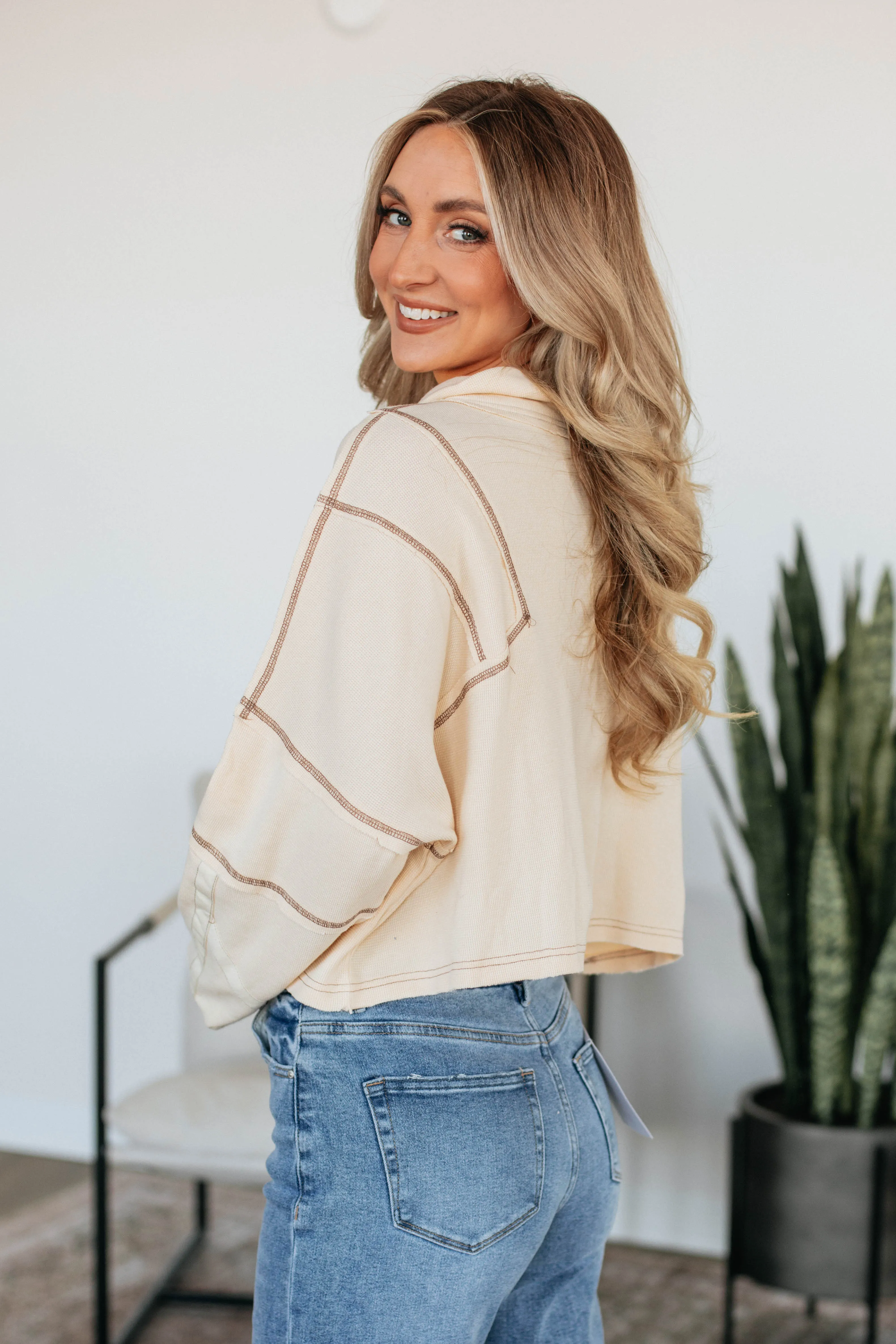 Rowan Half Zip Pullover - Cream