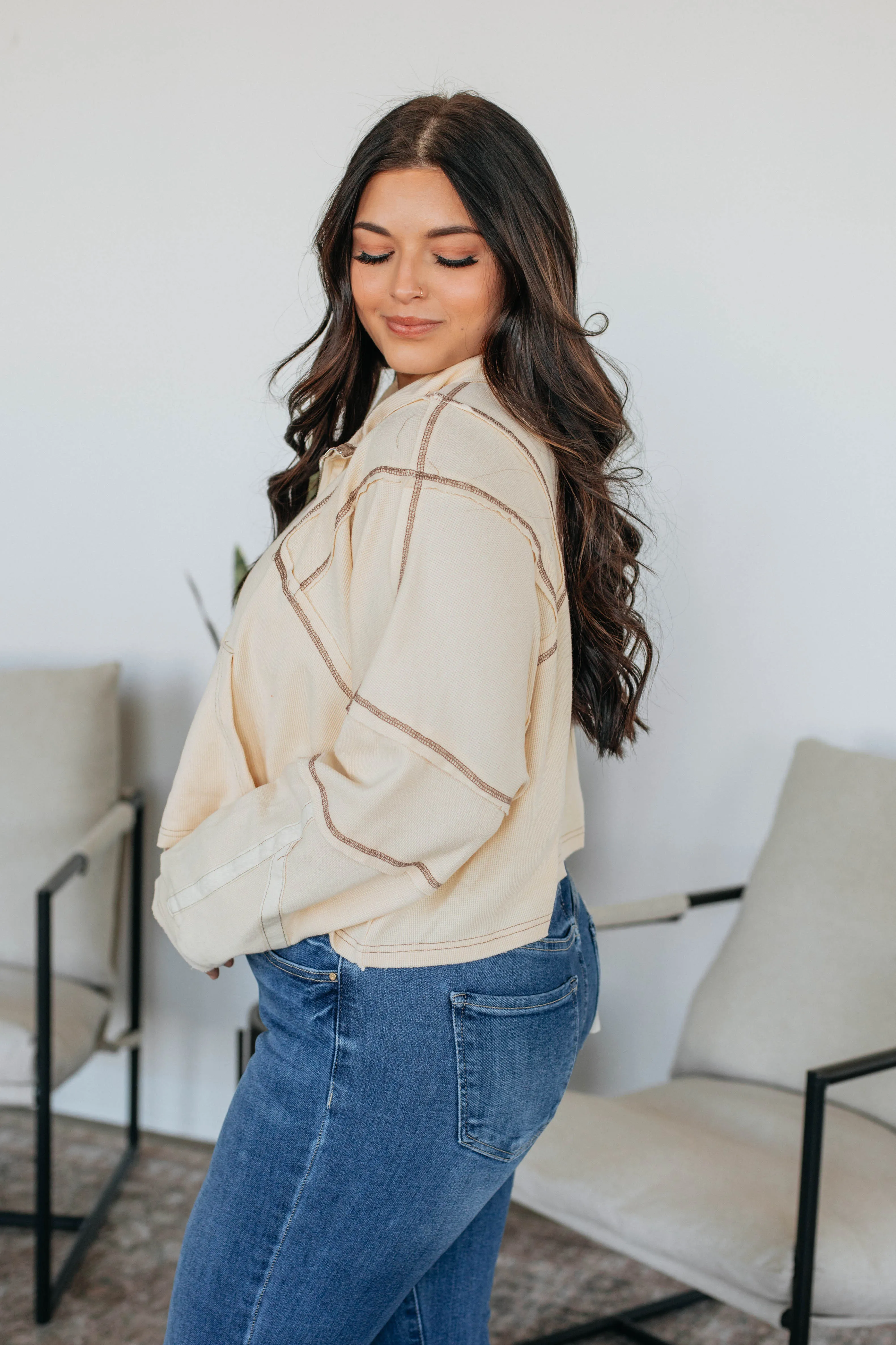 Rowan Half Zip Pullover - Cream