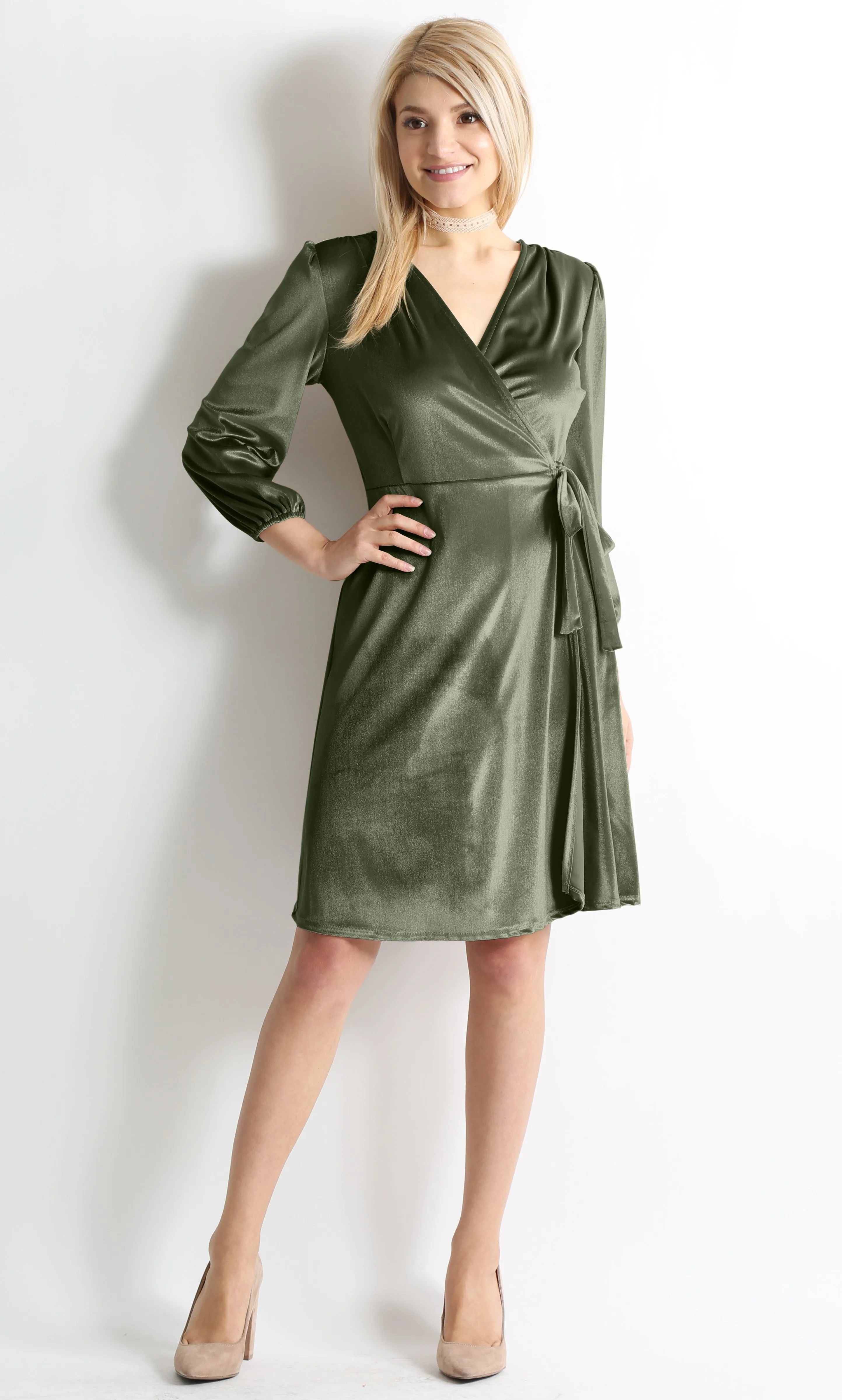 Say it with Warmth Wrap Dress