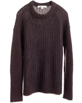 Shiraz Black Double Dreamy Crewneck Sweater