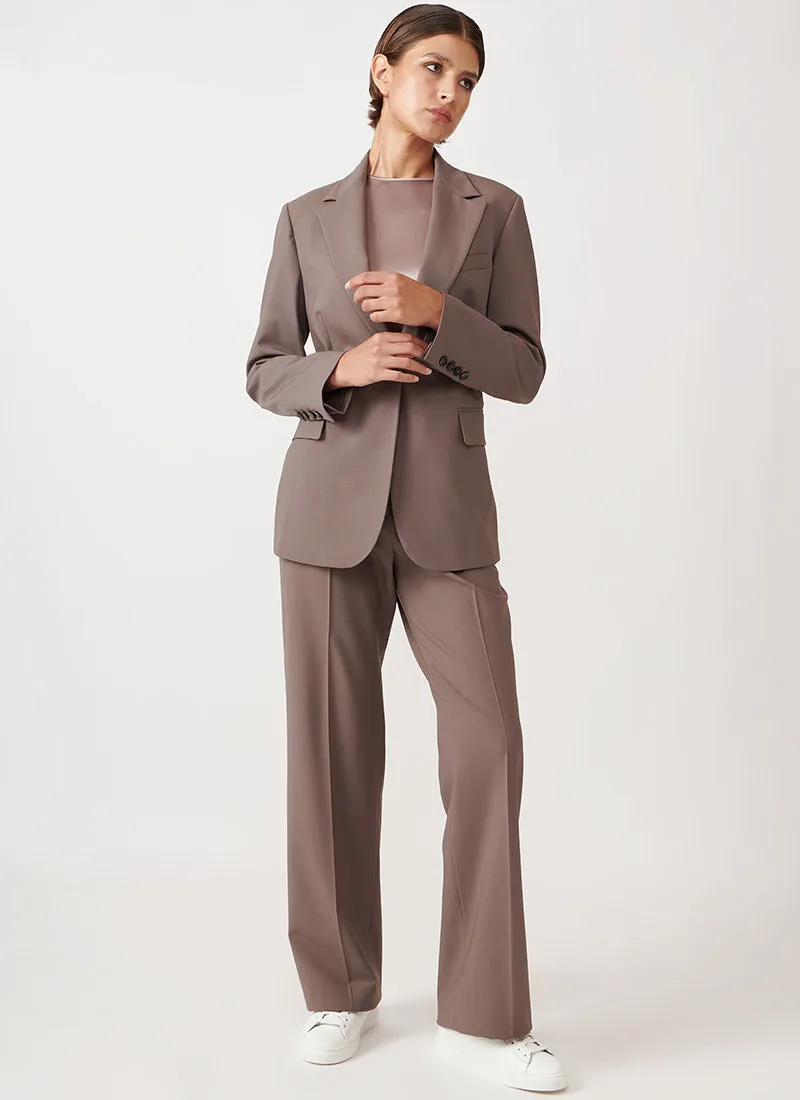 Single-Breasted Wool Blazer