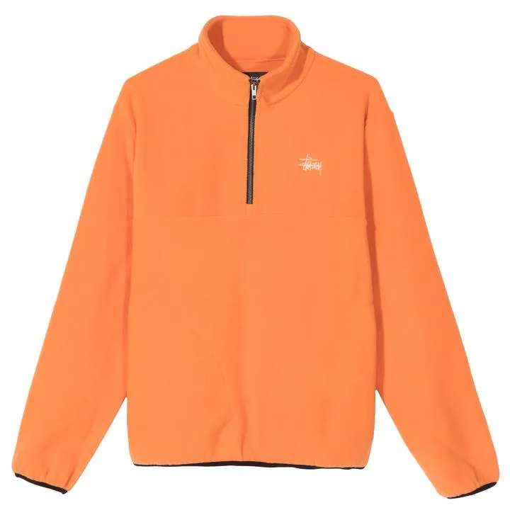 STÜSSY BASIC POLAR FLEECE MOCK // ORANGE