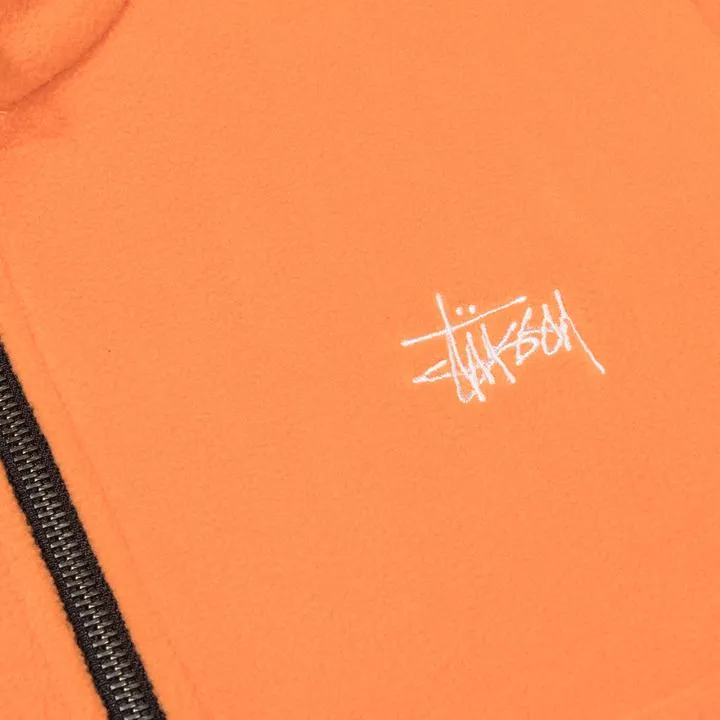 STÜSSY BASIC POLAR FLEECE MOCK // ORANGE