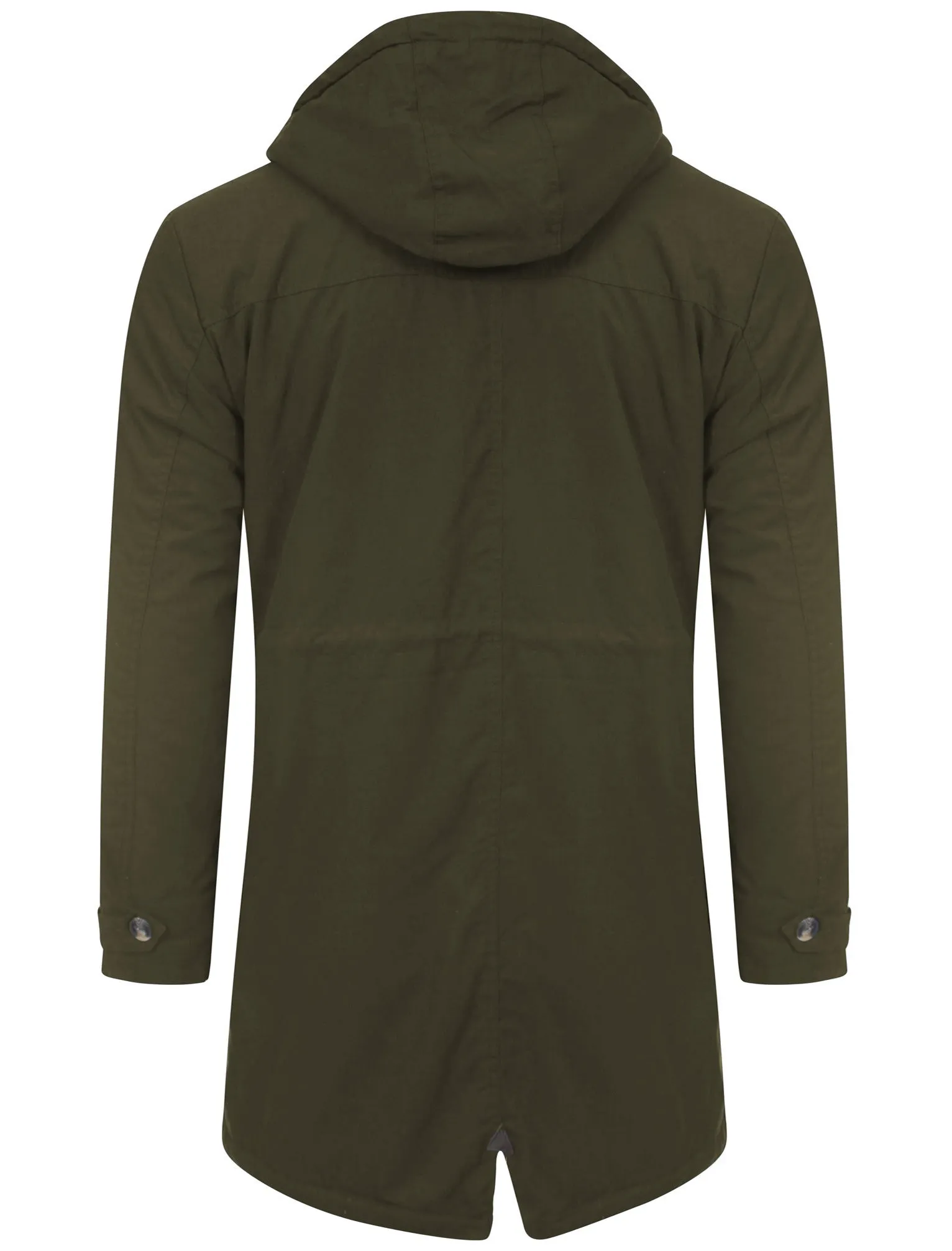 Tokyo Laundry Dierk khaki borg lined parka