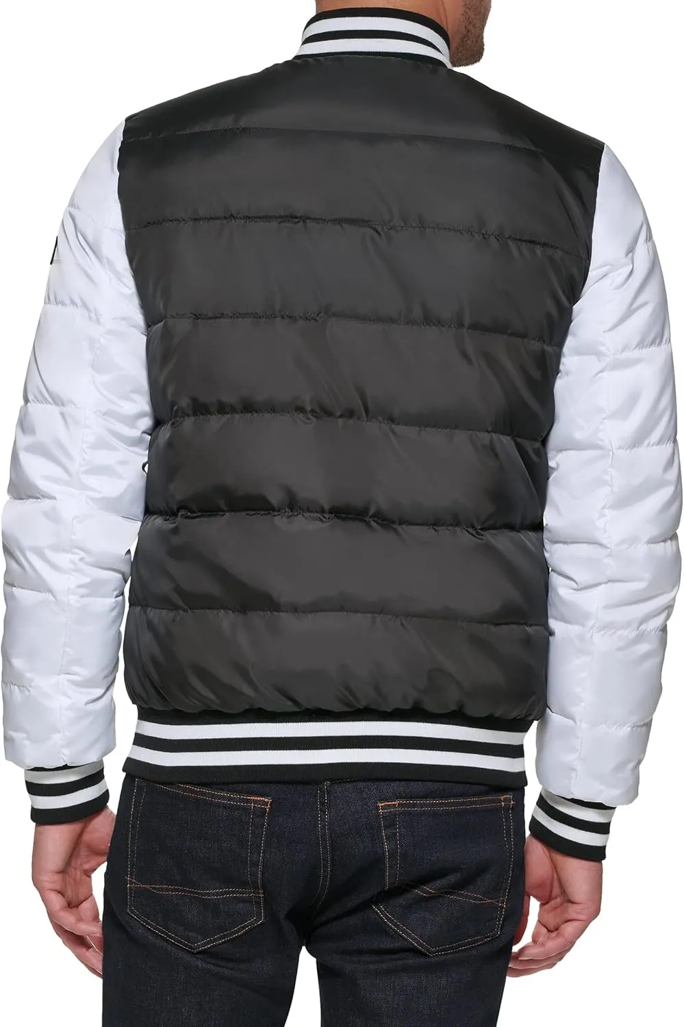 Tommy Hilfiger Men's Quilted Varsity Puffer Bomber