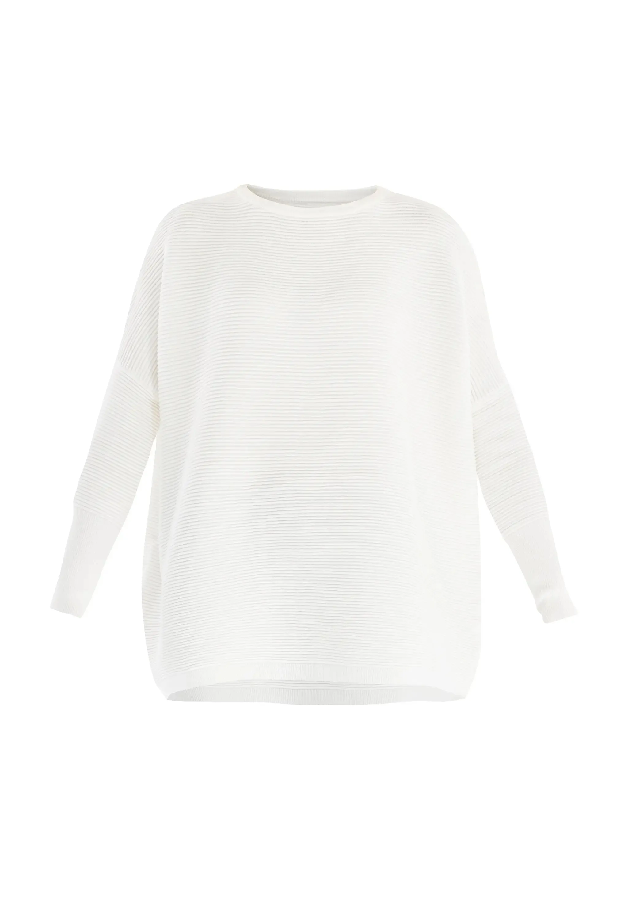 White Paisie Ribbed Jumper
